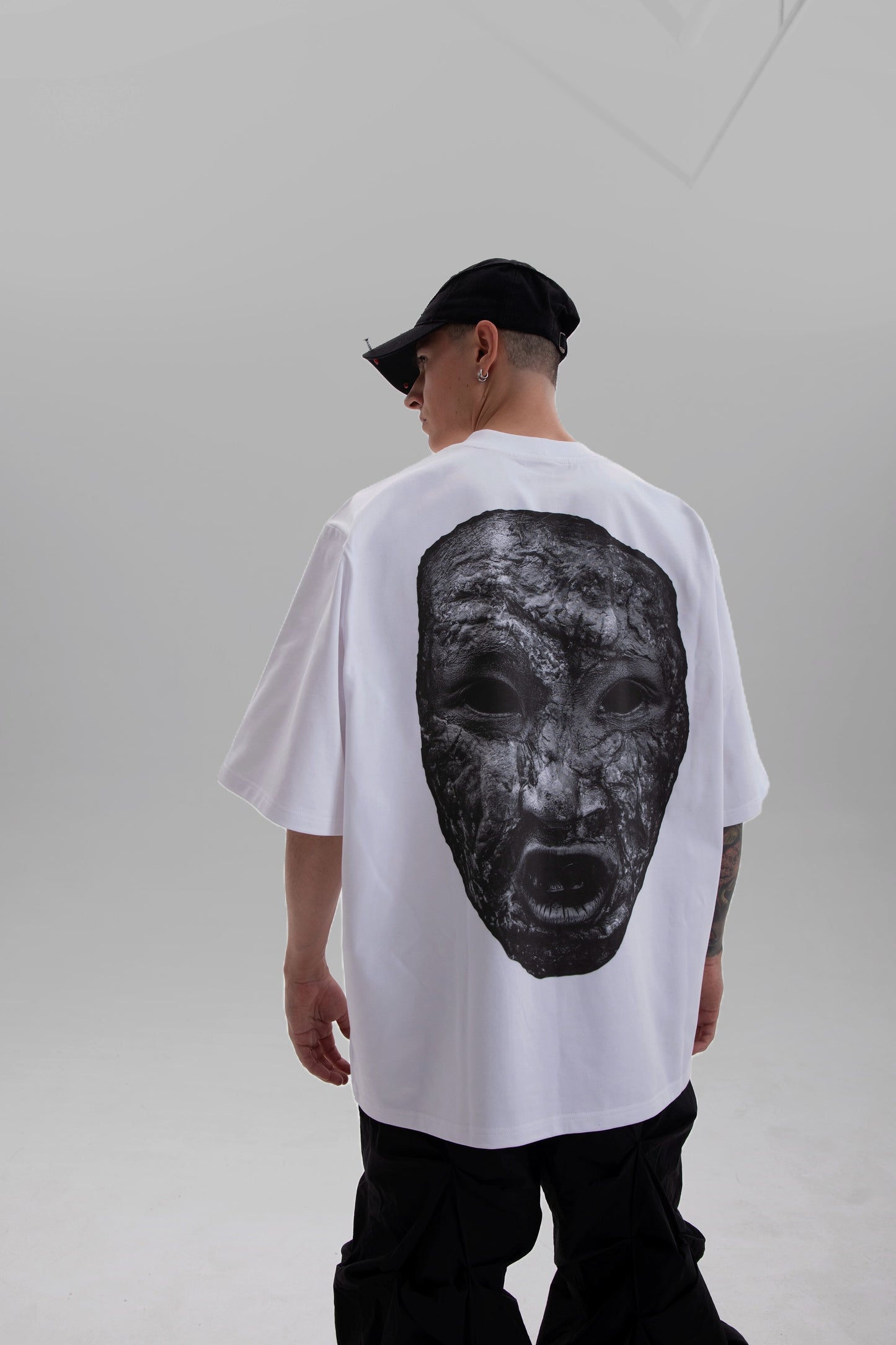 Back Stoneface Tee - White