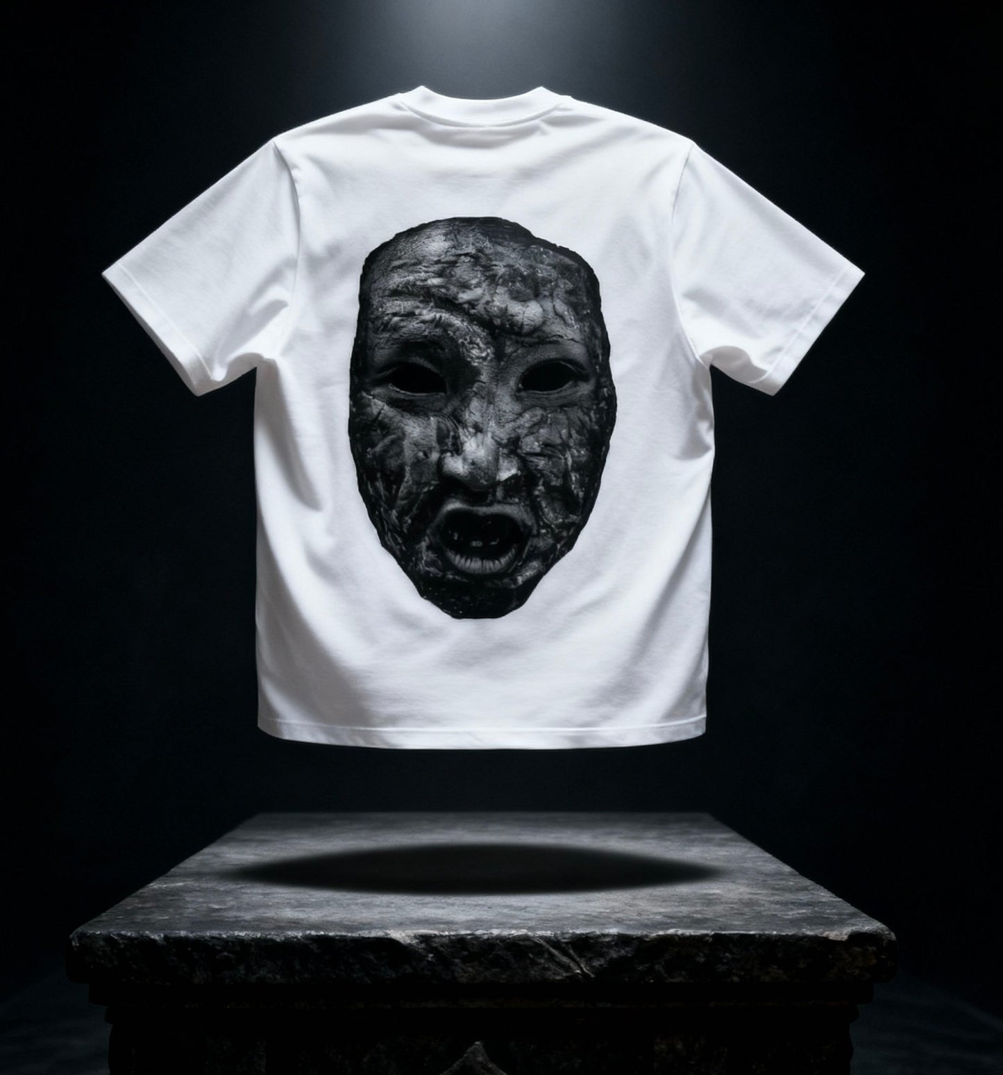 Back Stoneface Tee - White