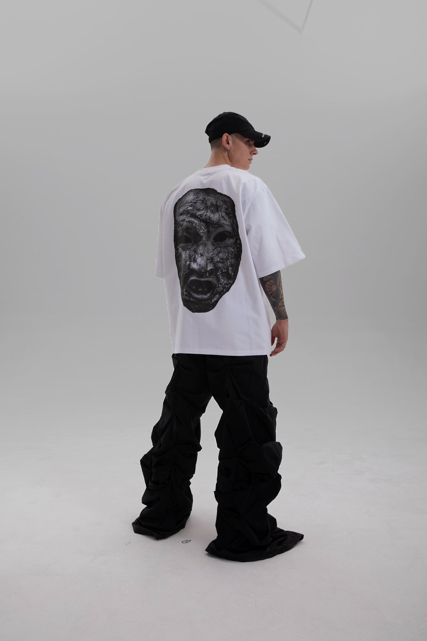 Back Stoneface Tee - White